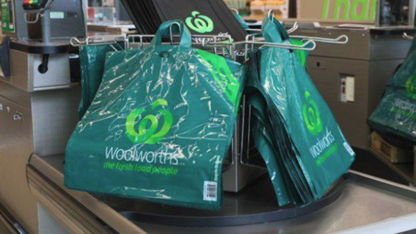 Woolworths plastic bag